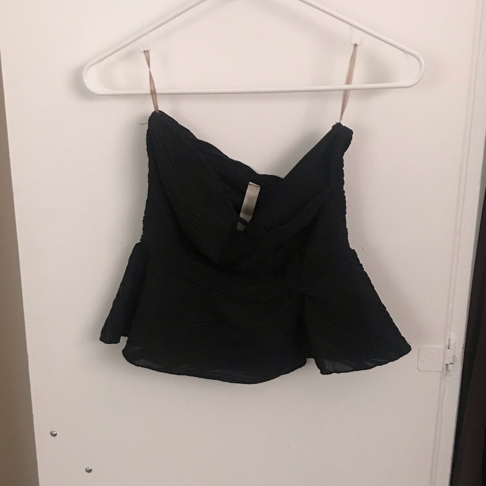 Black nasty gal crop top